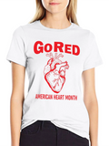 Go Red American Heart Month Graphic T-Shirt product image 1