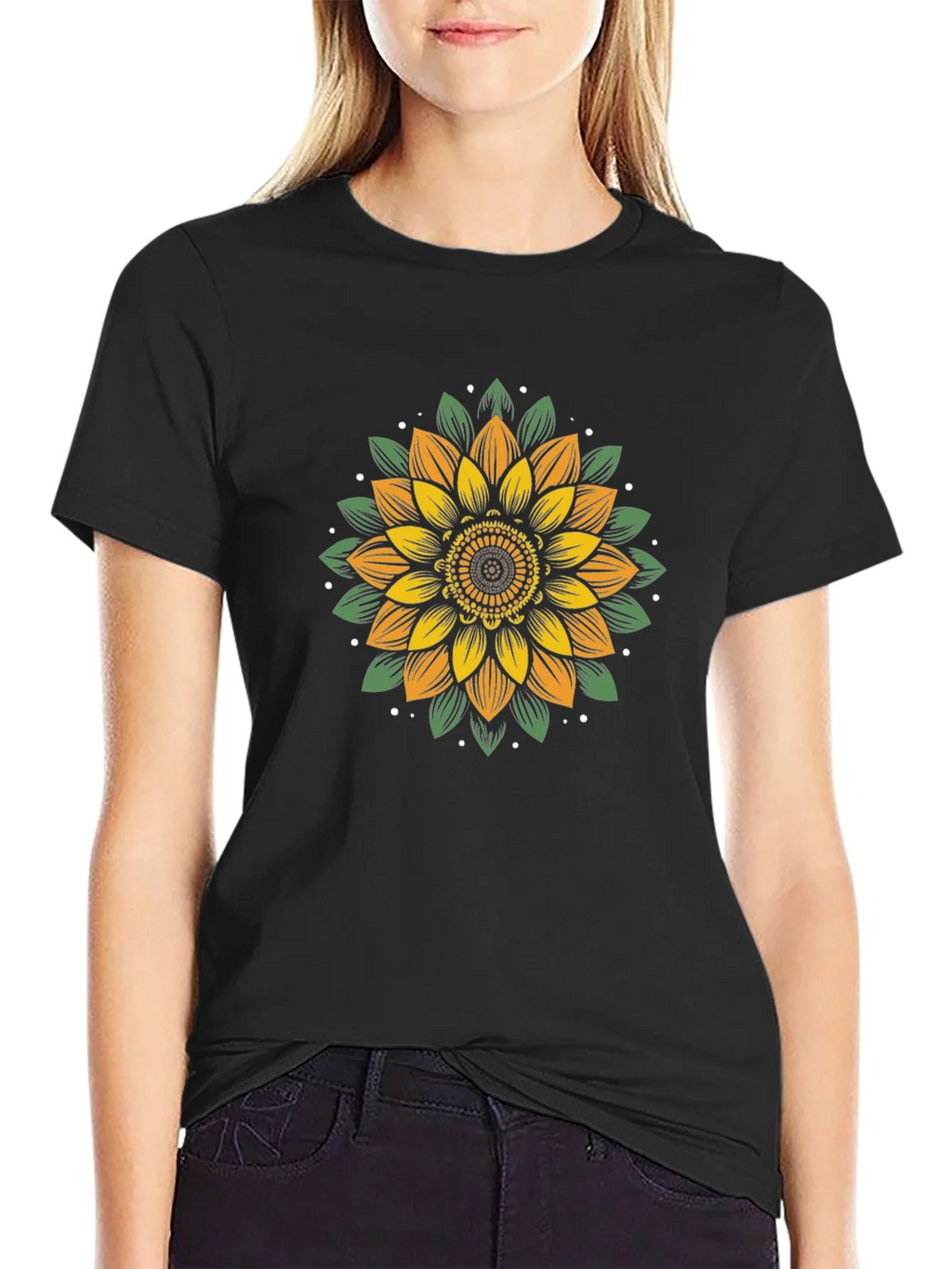 Sunflower Graphic Tee - Black product image 2