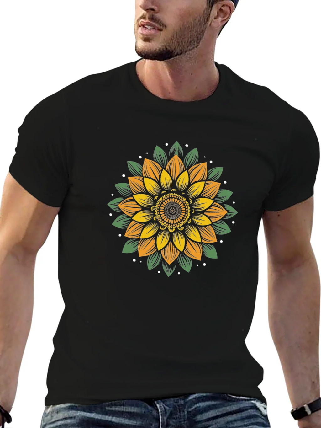 Sunflower Graphic Tee - Black product image 6