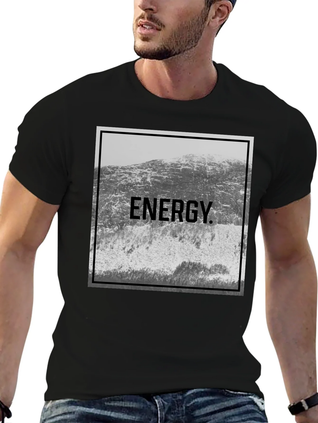 Energy Mountain Graphic Tee - Black product image 6