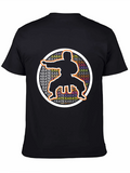 Karate Silhouette Graphic Tee - Black product image 1
