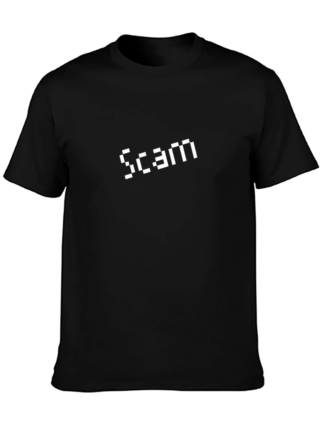 Pixel Scam Tee - Black Graphic T-Shirt product image 1