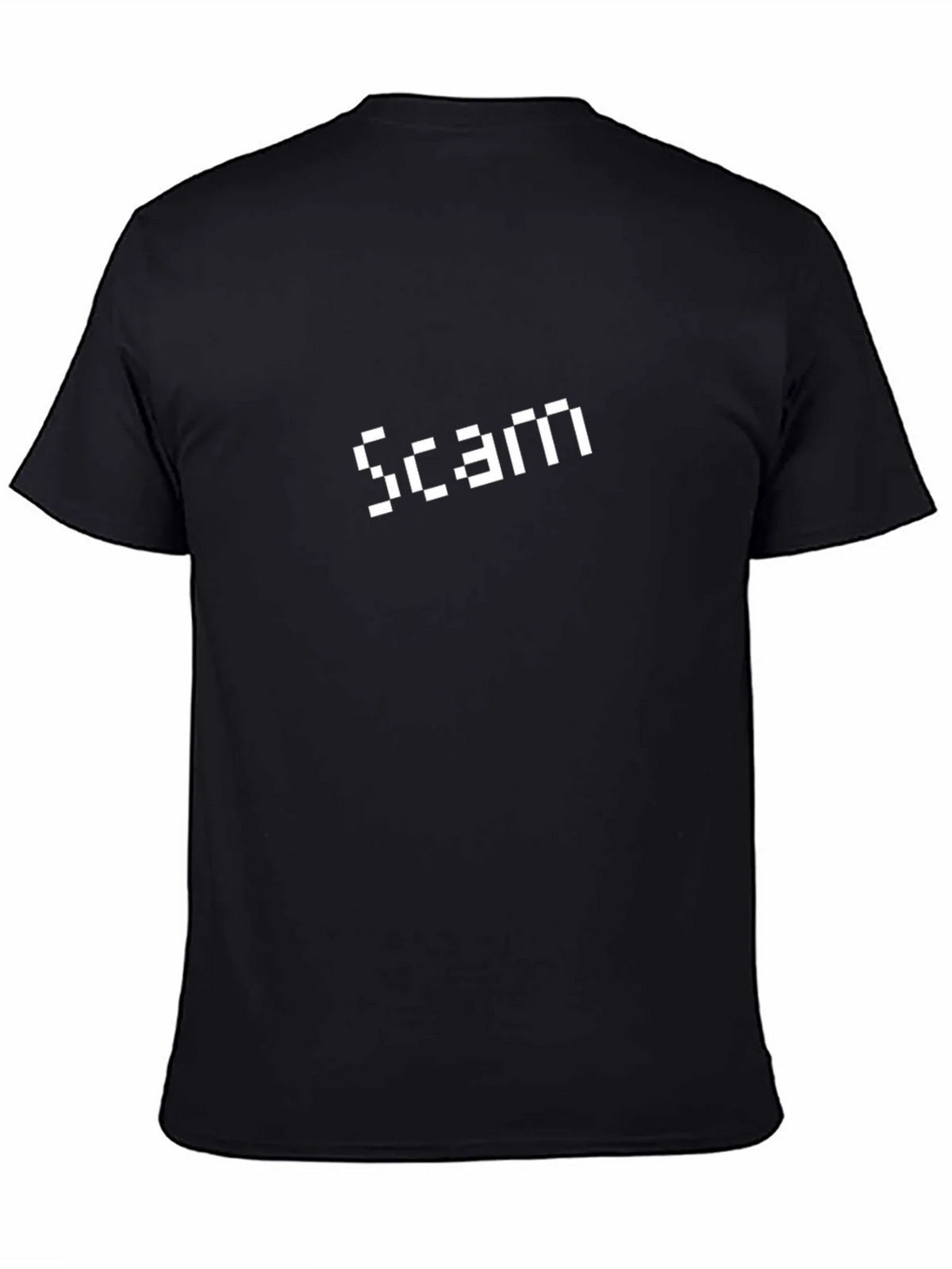 Pixel Scam Tee - Black Graphic T-Shirt product image 2