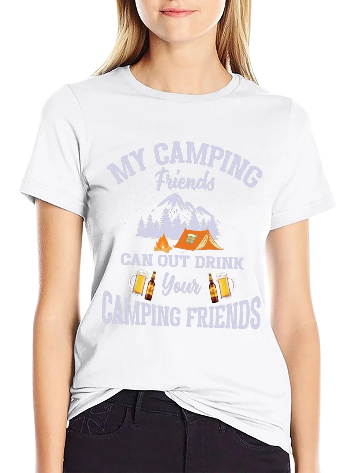 Camping Friends Drink Out T-Shirt product image 8