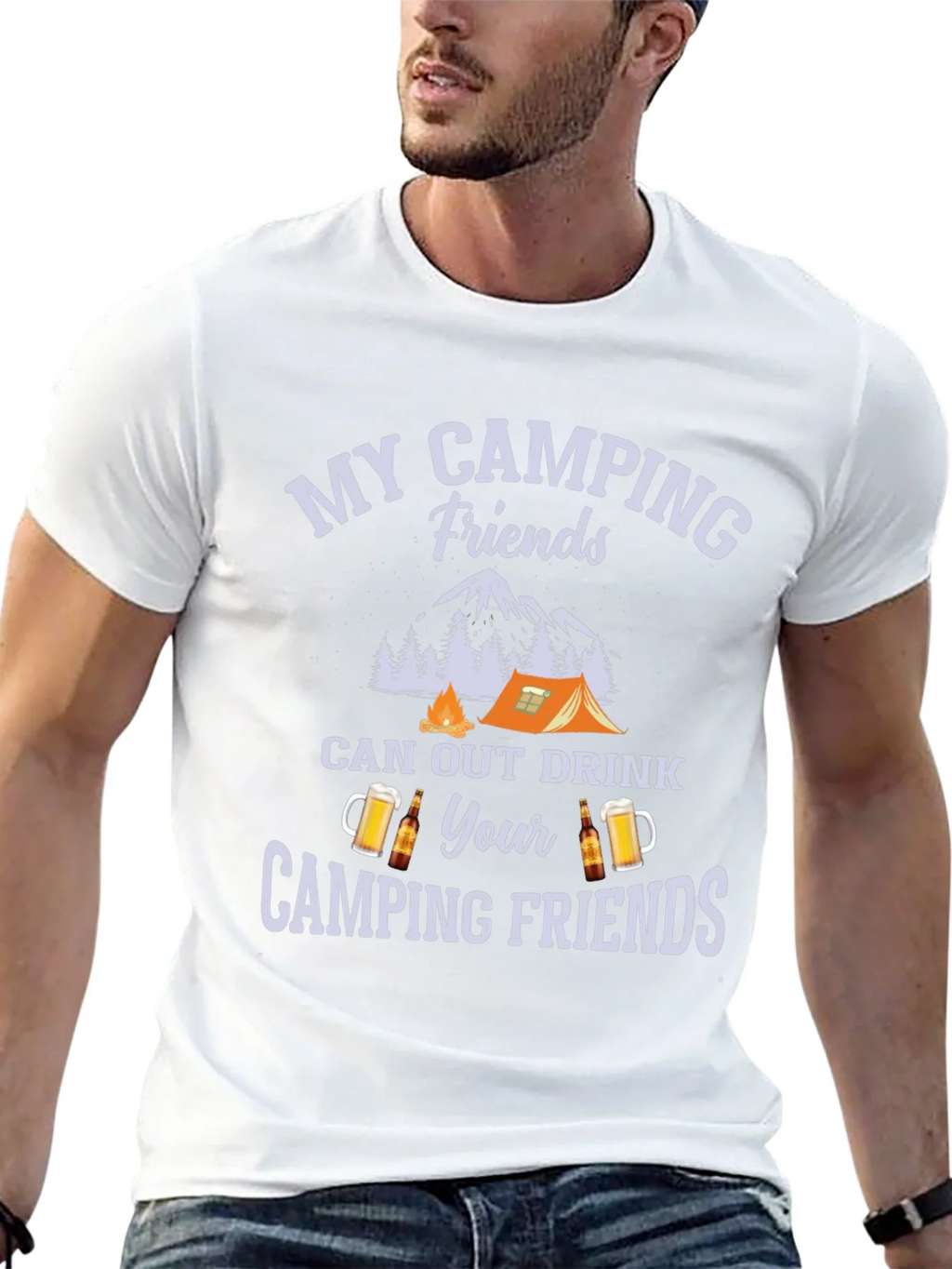 Camping Friends Drink Out T-Shirt product image 12