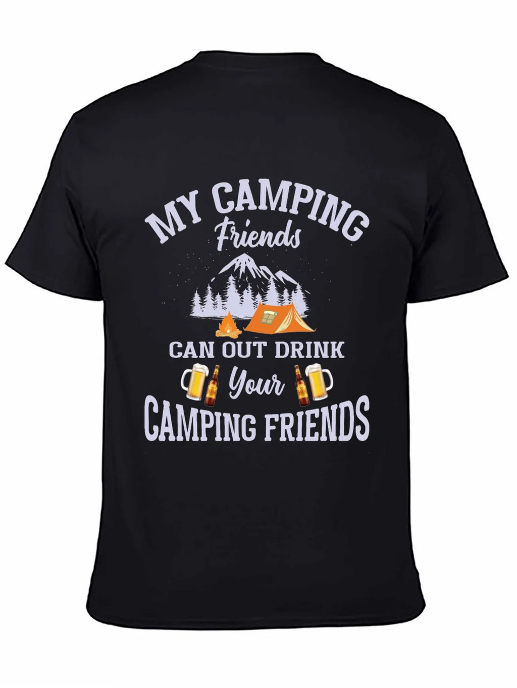 Camping Friends Drink Out T-Shirt product image 4