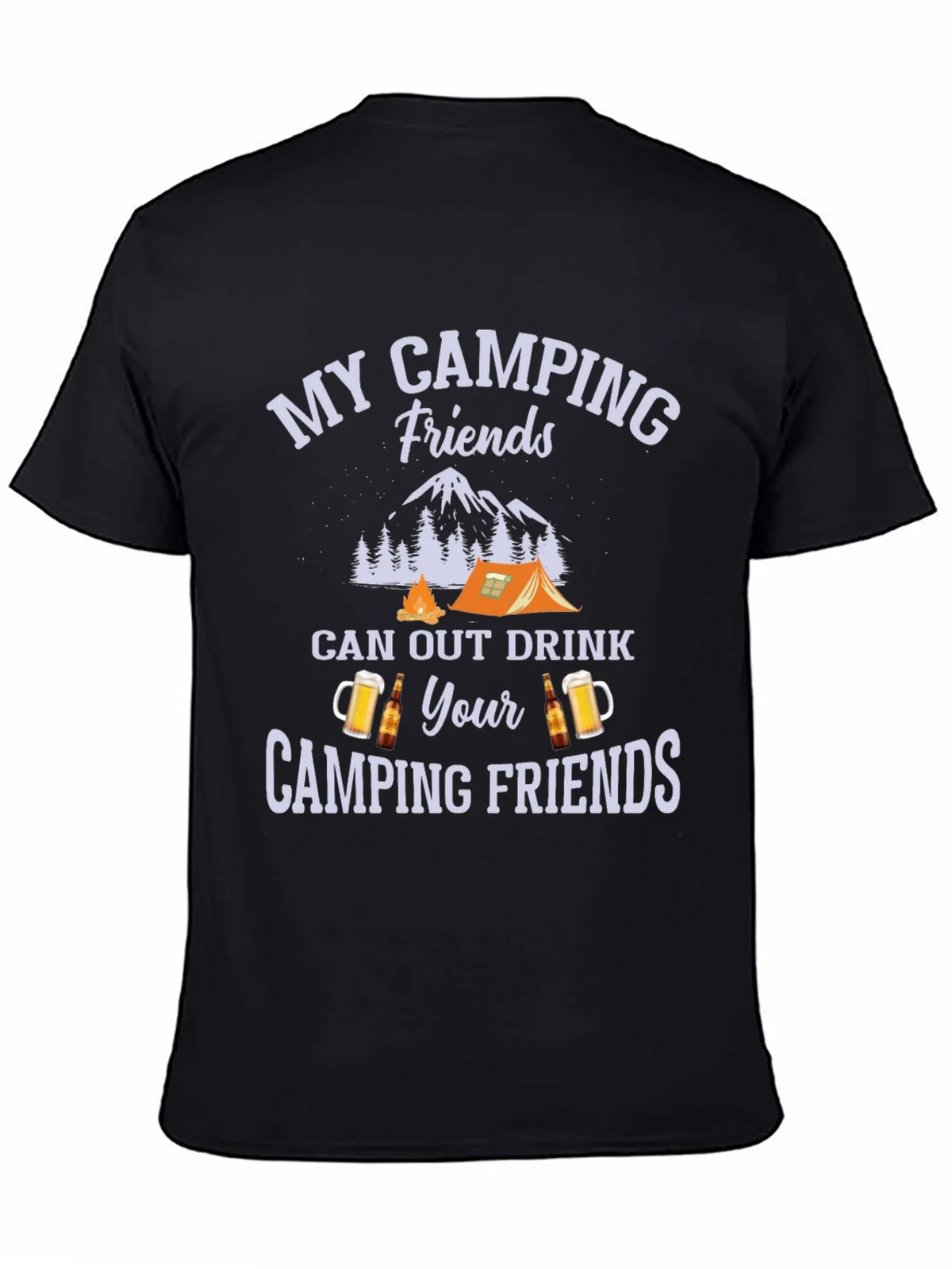Camping Friends Drink Out T-Shirt product image 4