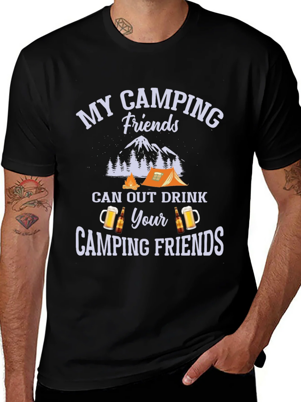 Camping Friends Drink Out T-Shirt product image 1
