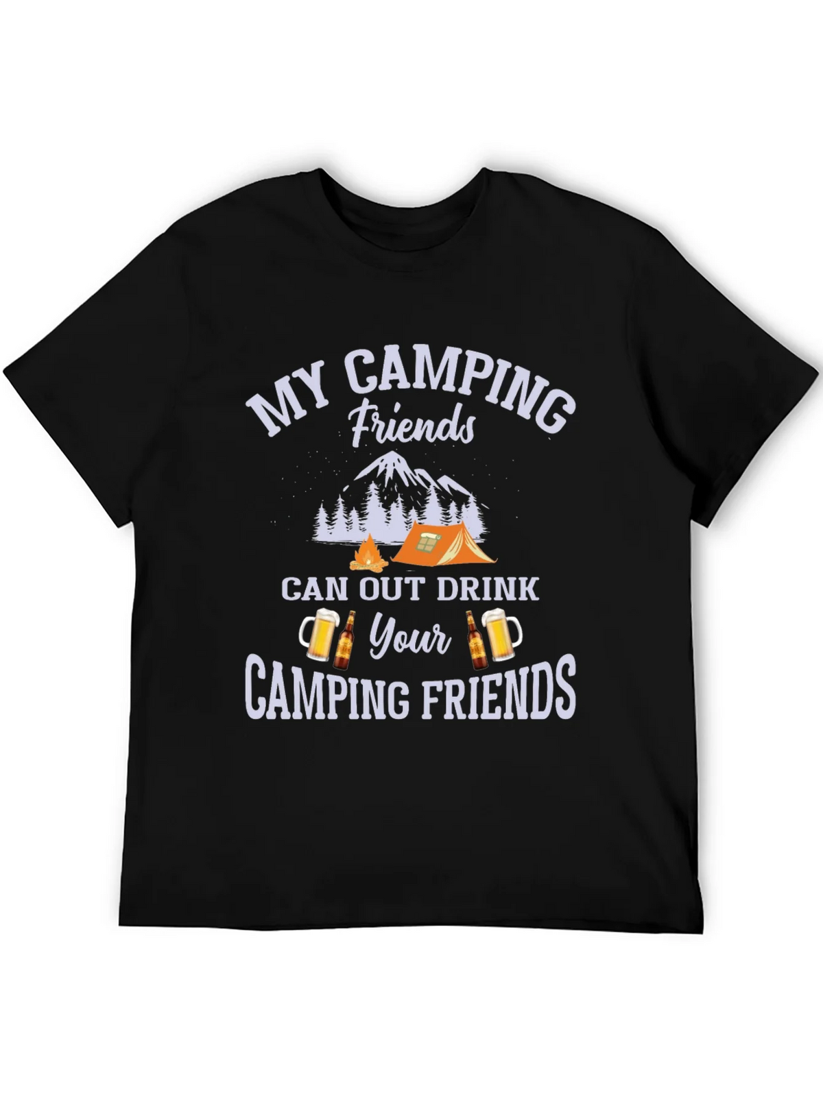 Camping Friends Drink Out T-Shirt product image 5