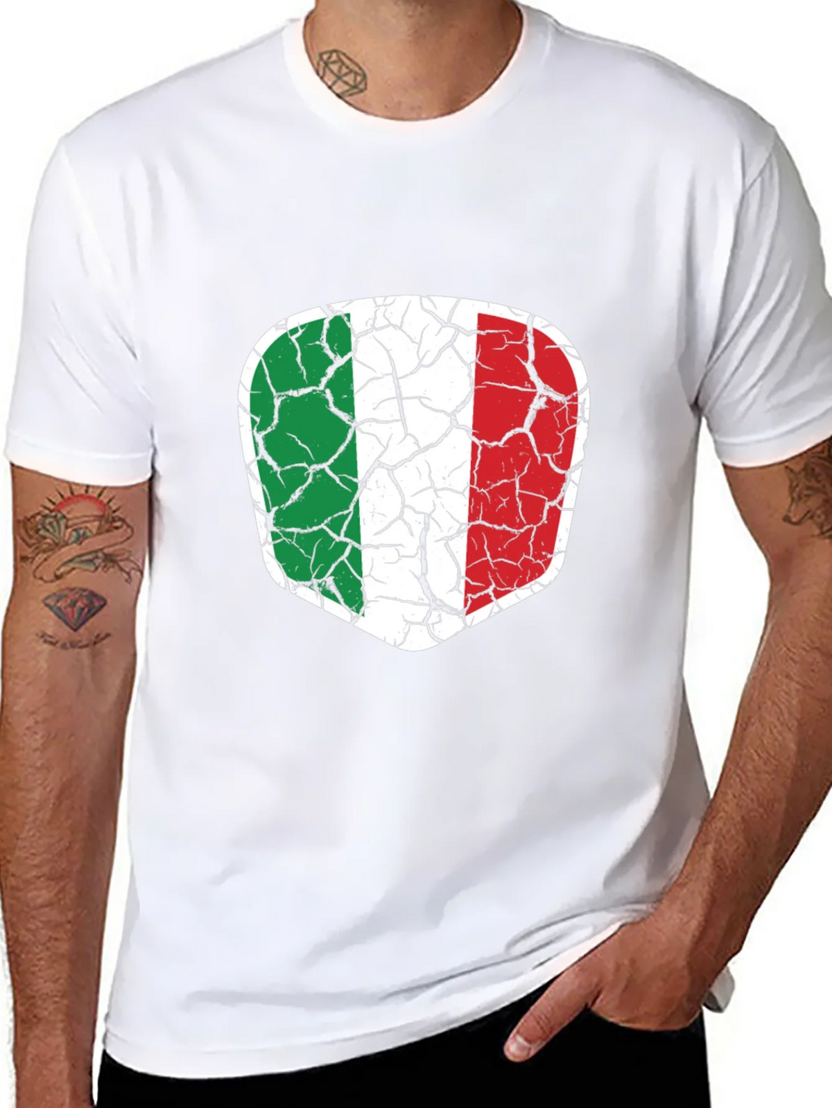 Italy Flag Distressed T-Shirt - Italian Pride Tee product image 7