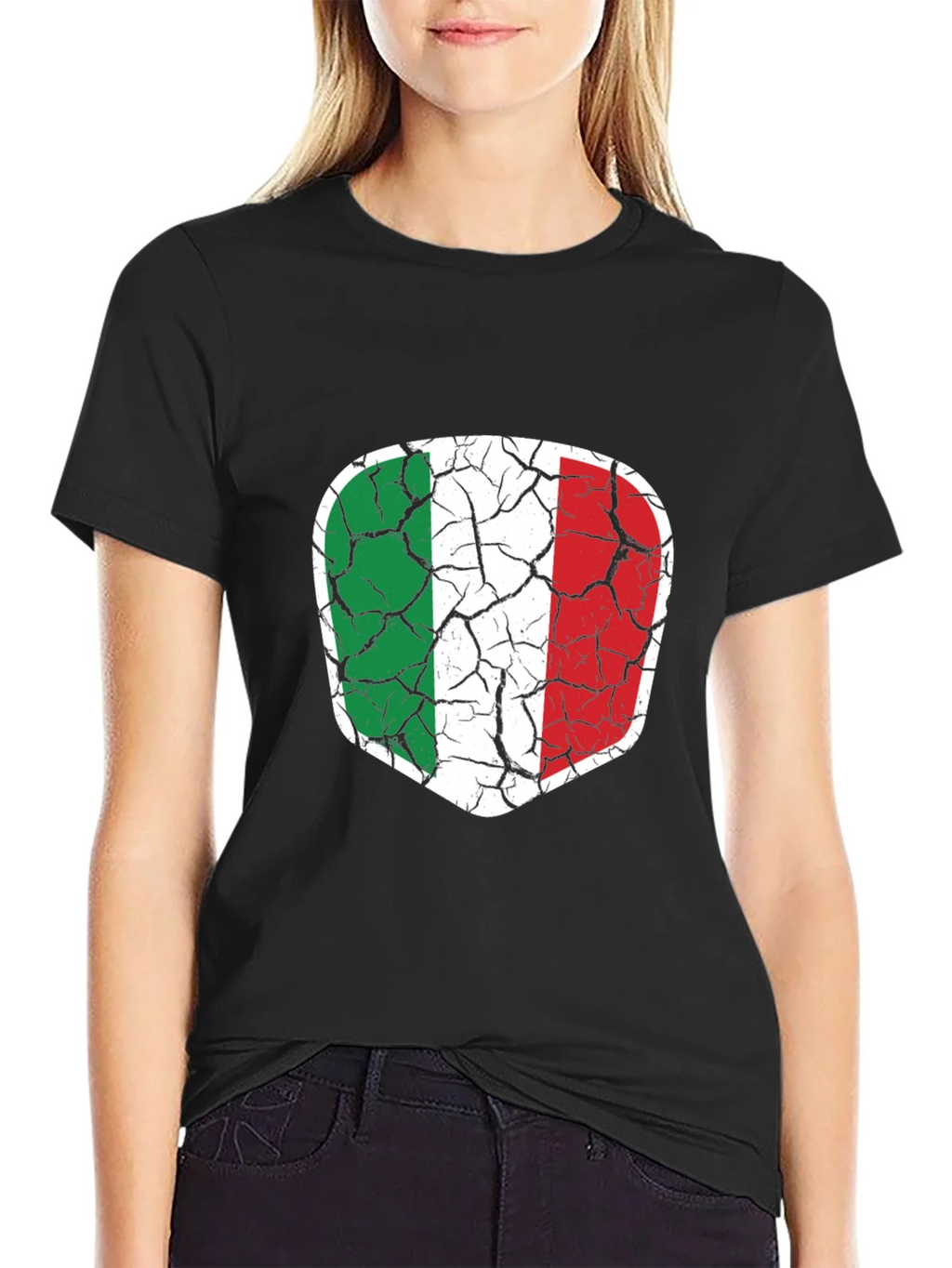 Italy Flag Distressed T-Shirt - Italian Pride Tee product image 2