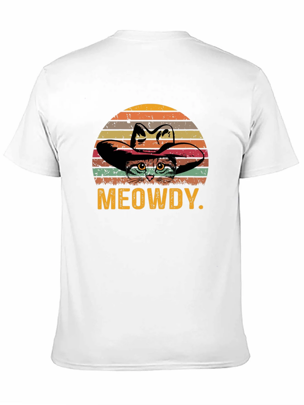 Meowdy Cat Cowboy Graphic T-Shirt product image 3