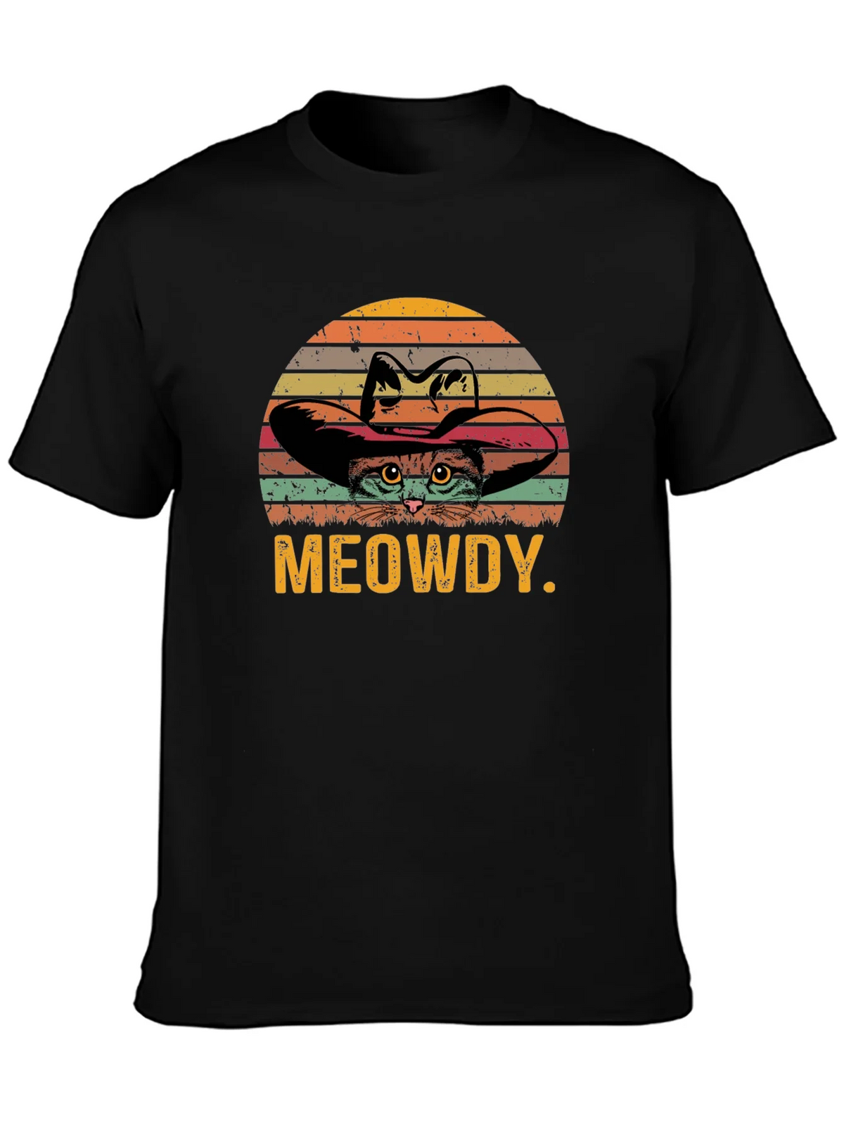 Meowdy Cat Cowboy Graphic T-Shirt product image 2