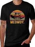 Meowdy Cat Cowboy Graphic T-Shirt product image 1