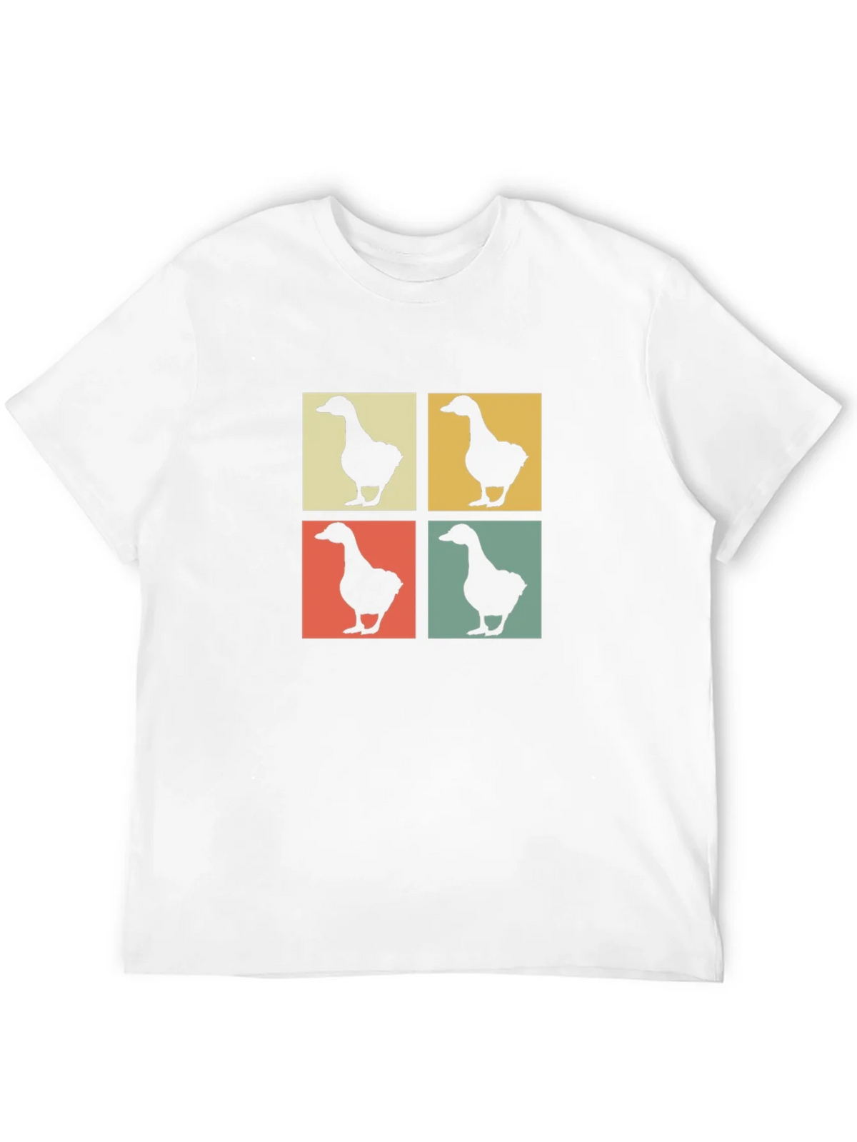Retro Goose Pop Art Black T-Shirt product image 11