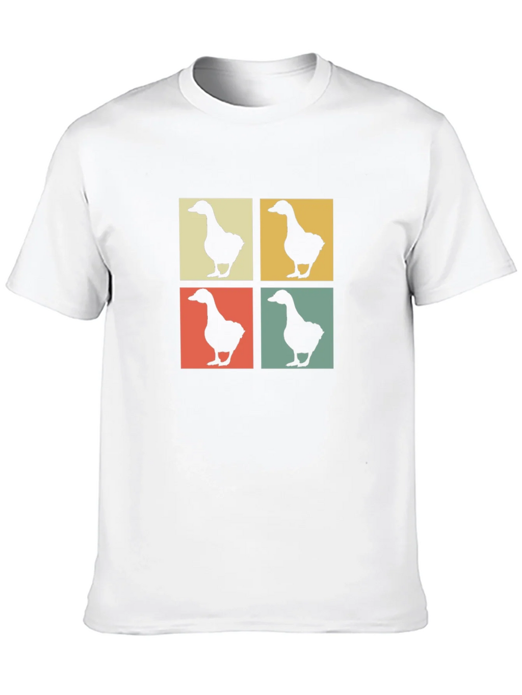 Retro Goose Pop Art Black T-Shirt product image 9