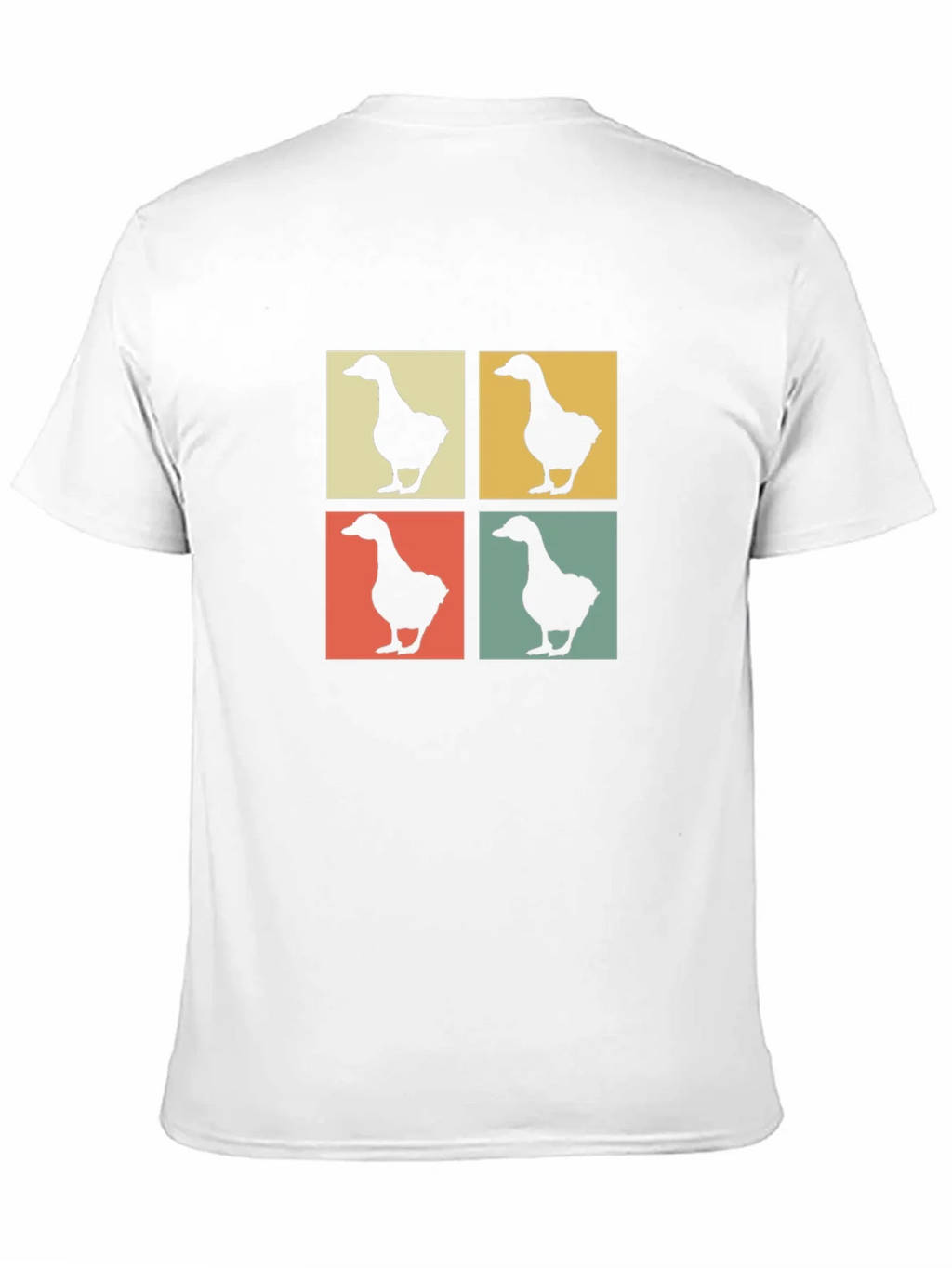 Retro Goose Pop Art Black T-Shirt product image 10