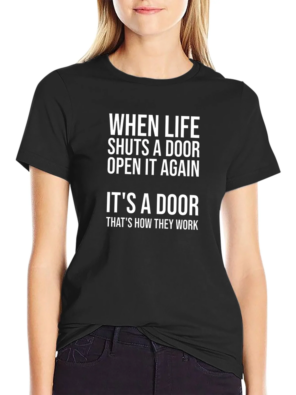 Humorous Its a Door Graphic T-Shirt product image 2