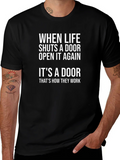 Humorous Its a Door Graphic T-Shirt product image 1