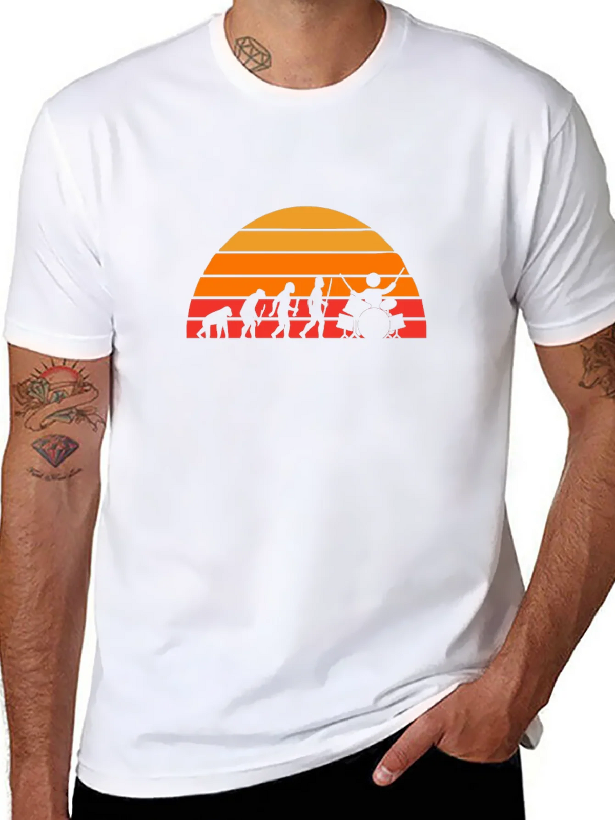 Drummer Evolution T-Shirt - Black product image 7