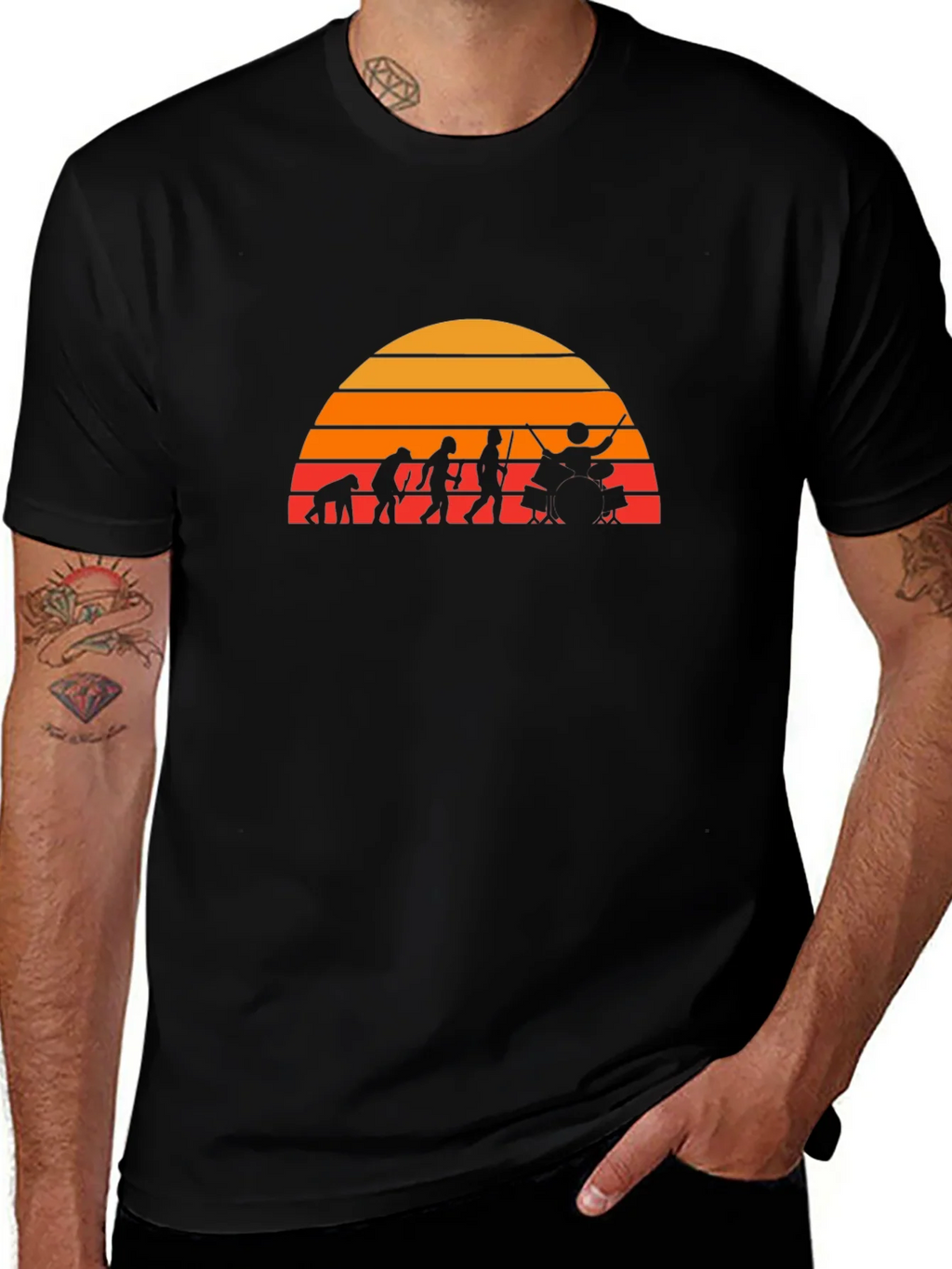 Drummer Evolution T-Shirt - Black product image 1