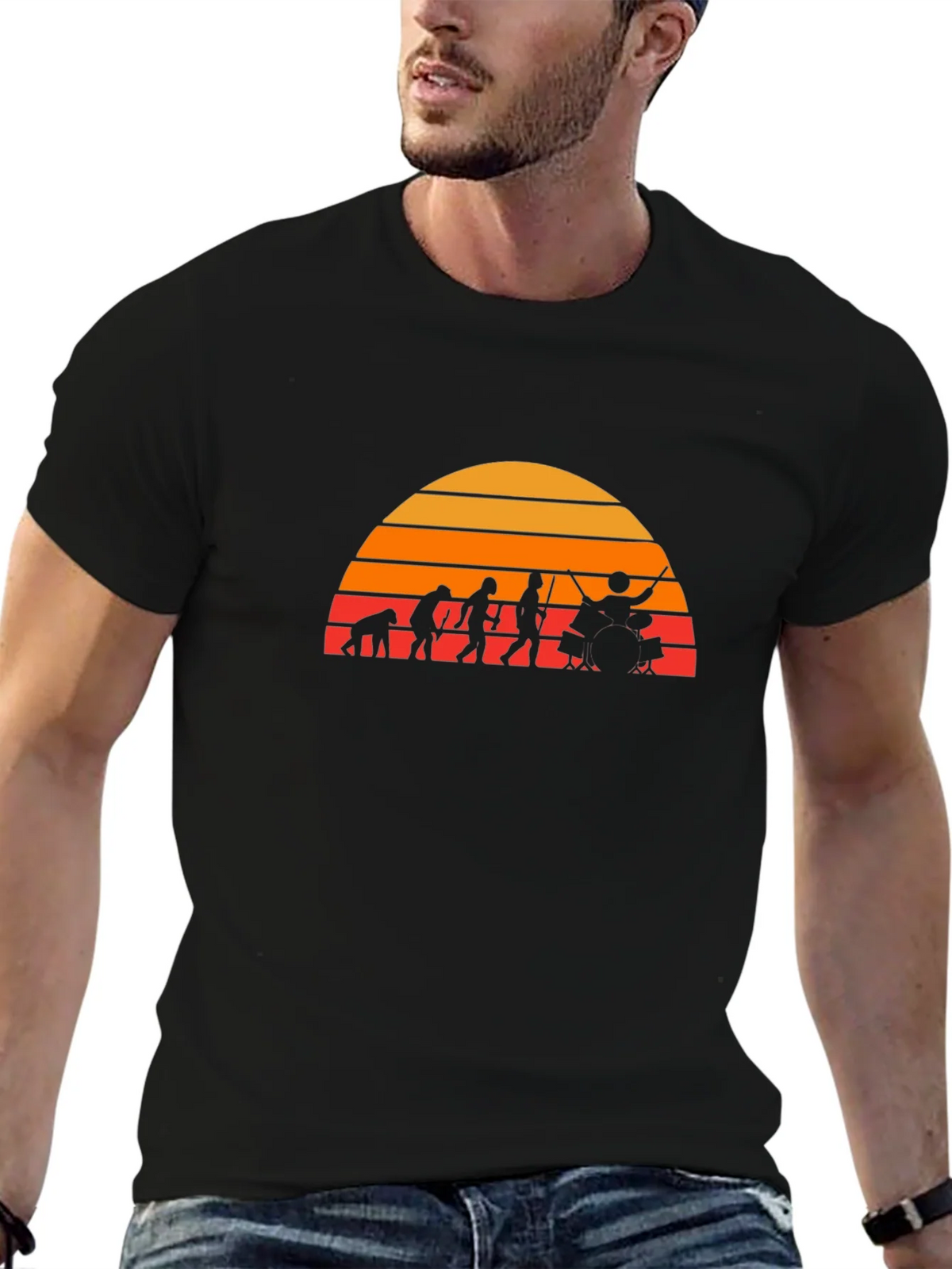 Drummer Evolution T-Shirt - Black product image 6