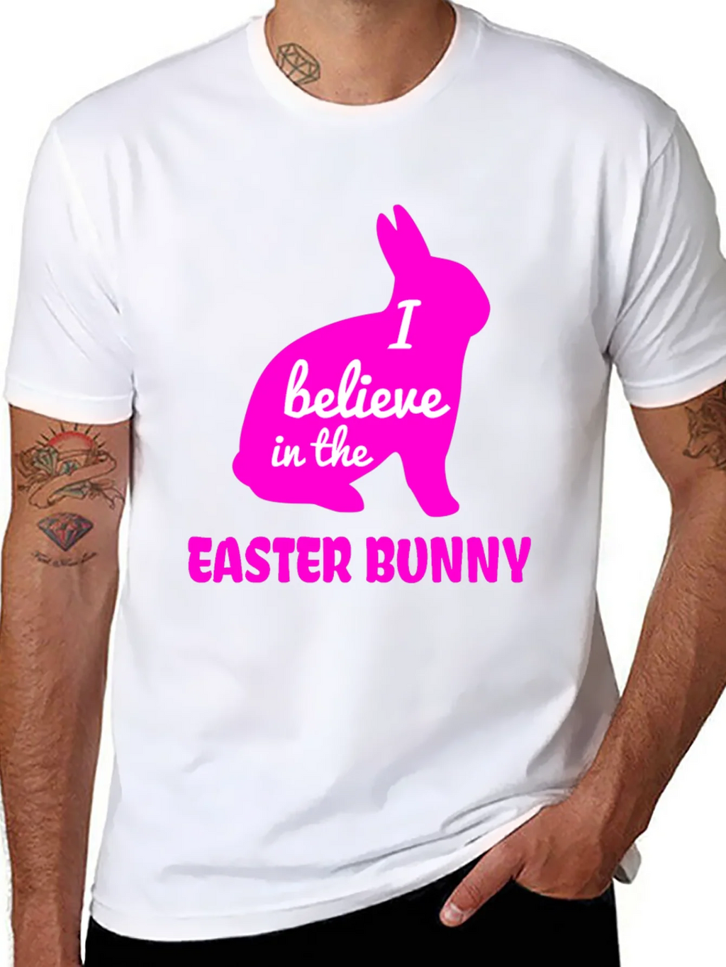 I Believe in the Easter Bunny T-Shirt product image 7