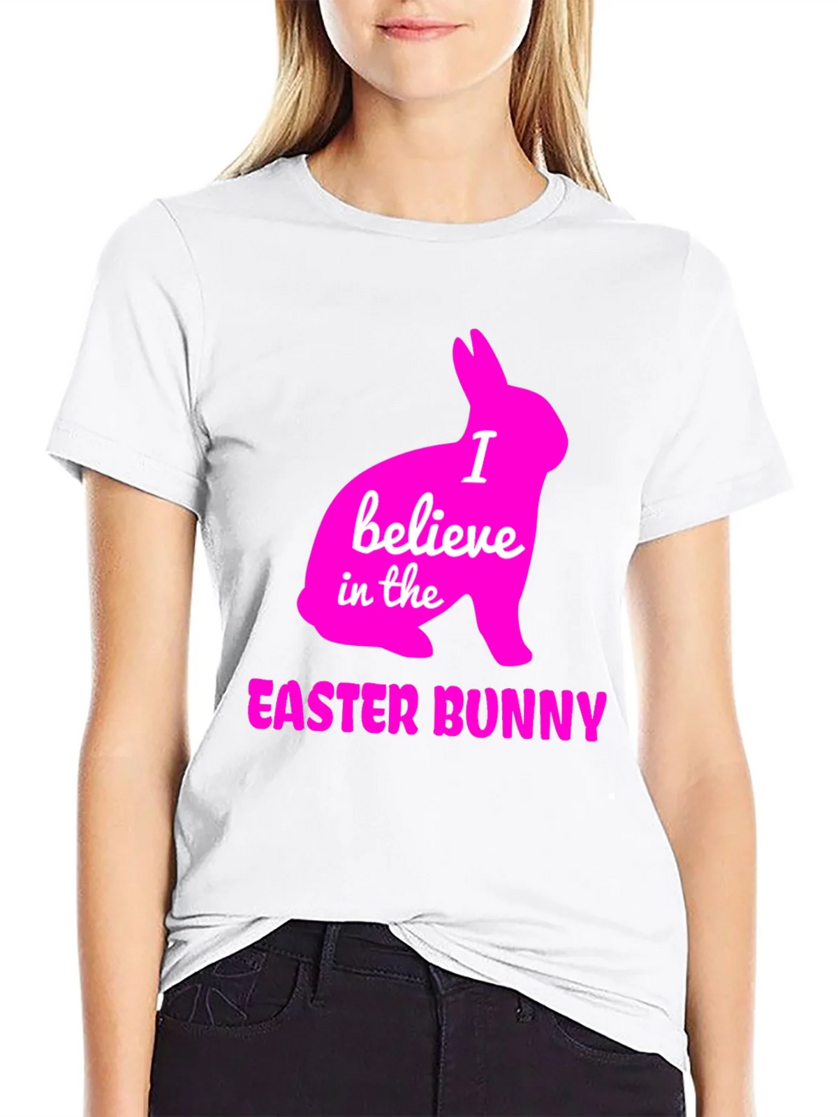 I Believe in the Easter Bunny T-Shirt product image 8