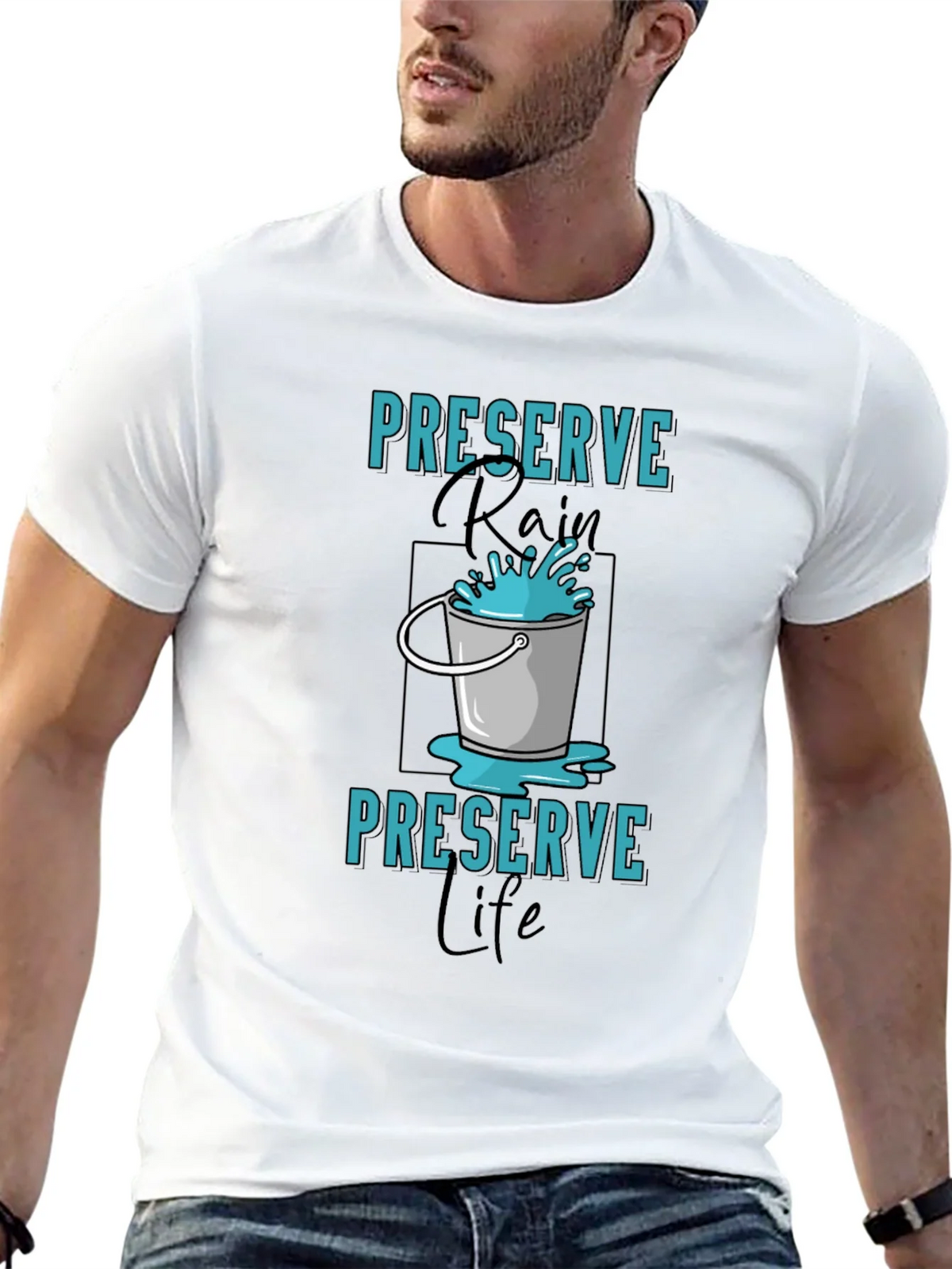 Preserve Rain T-Shirt - Environmental Awareness Tee product image 12