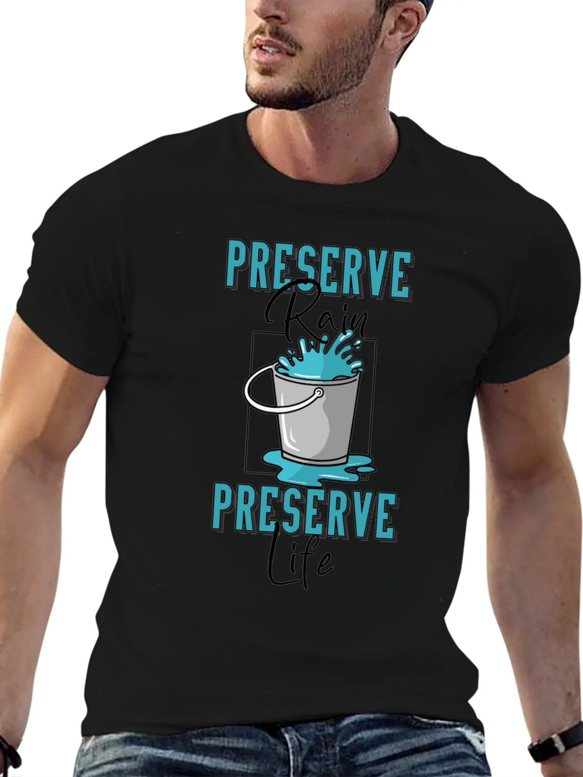 Preserve Rain T-Shirt - Environmental Awareness Tee product image 6
