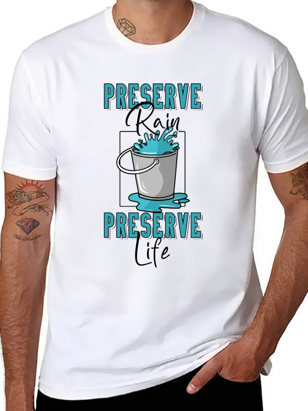 Preserve Rain T-Shirt - Environmental Awareness Tee product image 7