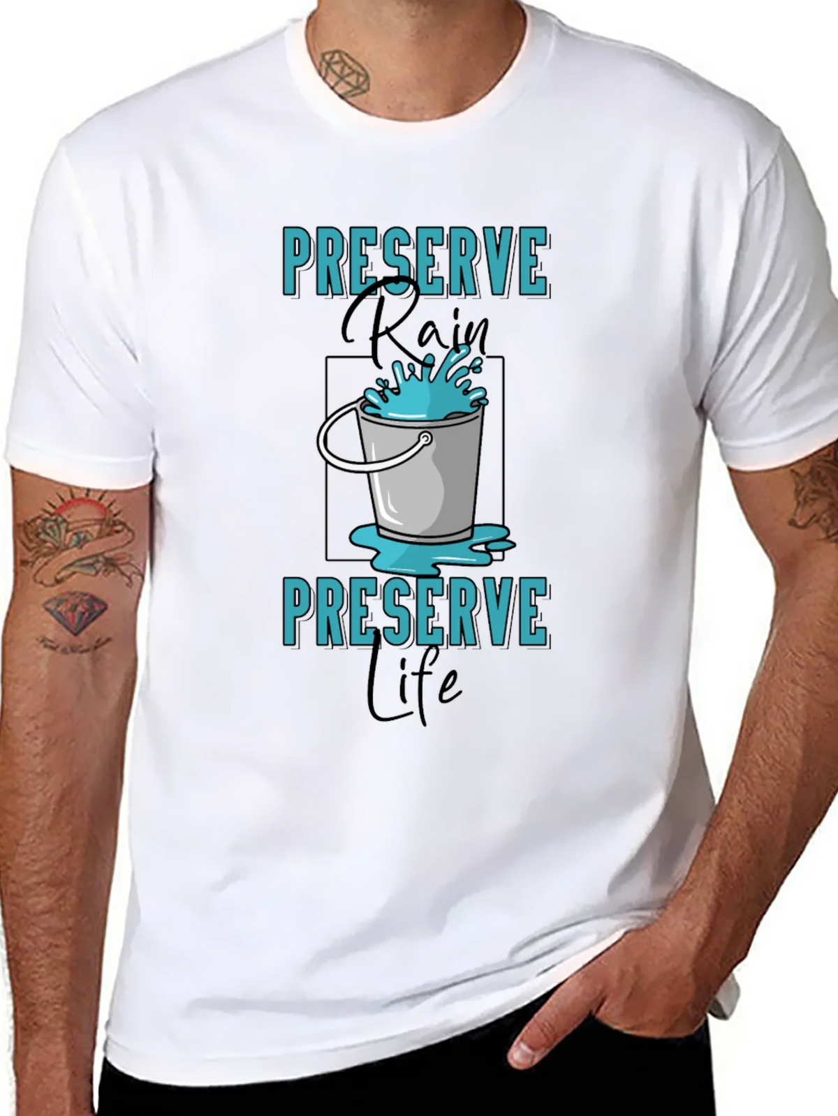 Preserve Rain T-Shirt - Environmental Awareness Tee product image 7