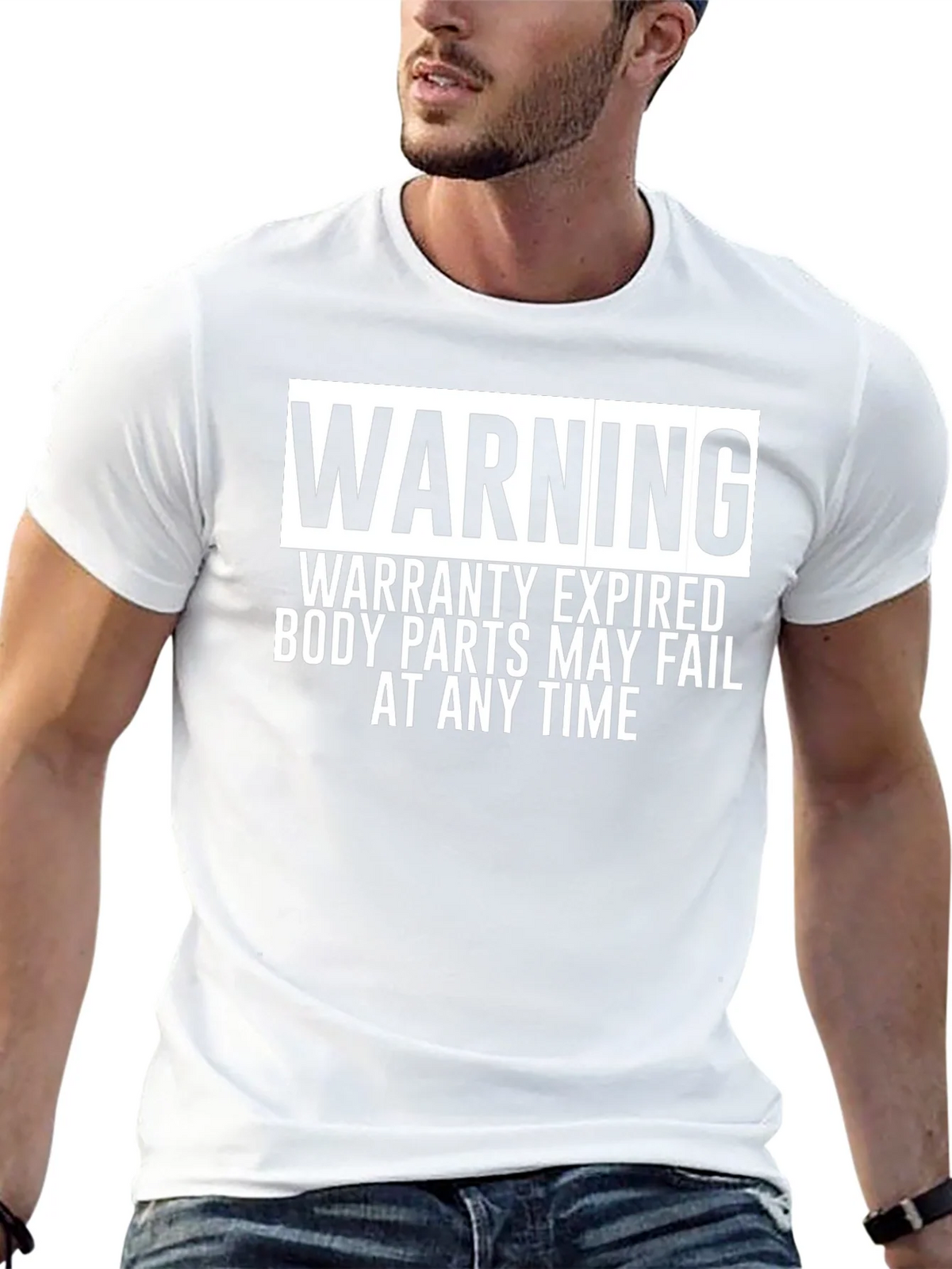 Warning: Warranty Expired Funny Graphic Tee product image 12