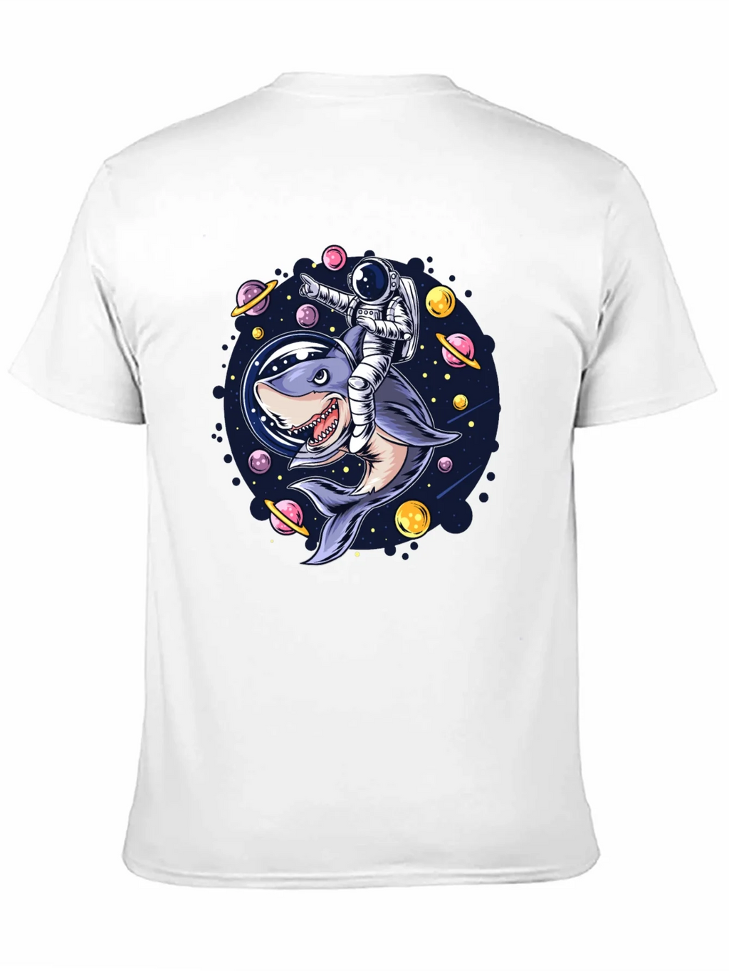 Astronaut Shark Rider Graphic Tee product image 10