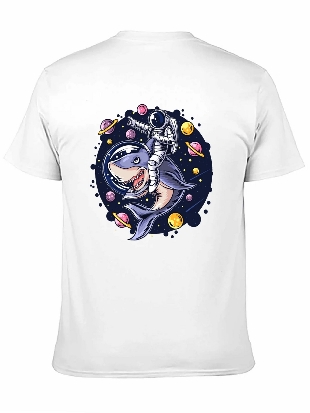 Astronaut Shark Rider Graphic Tee product image 10