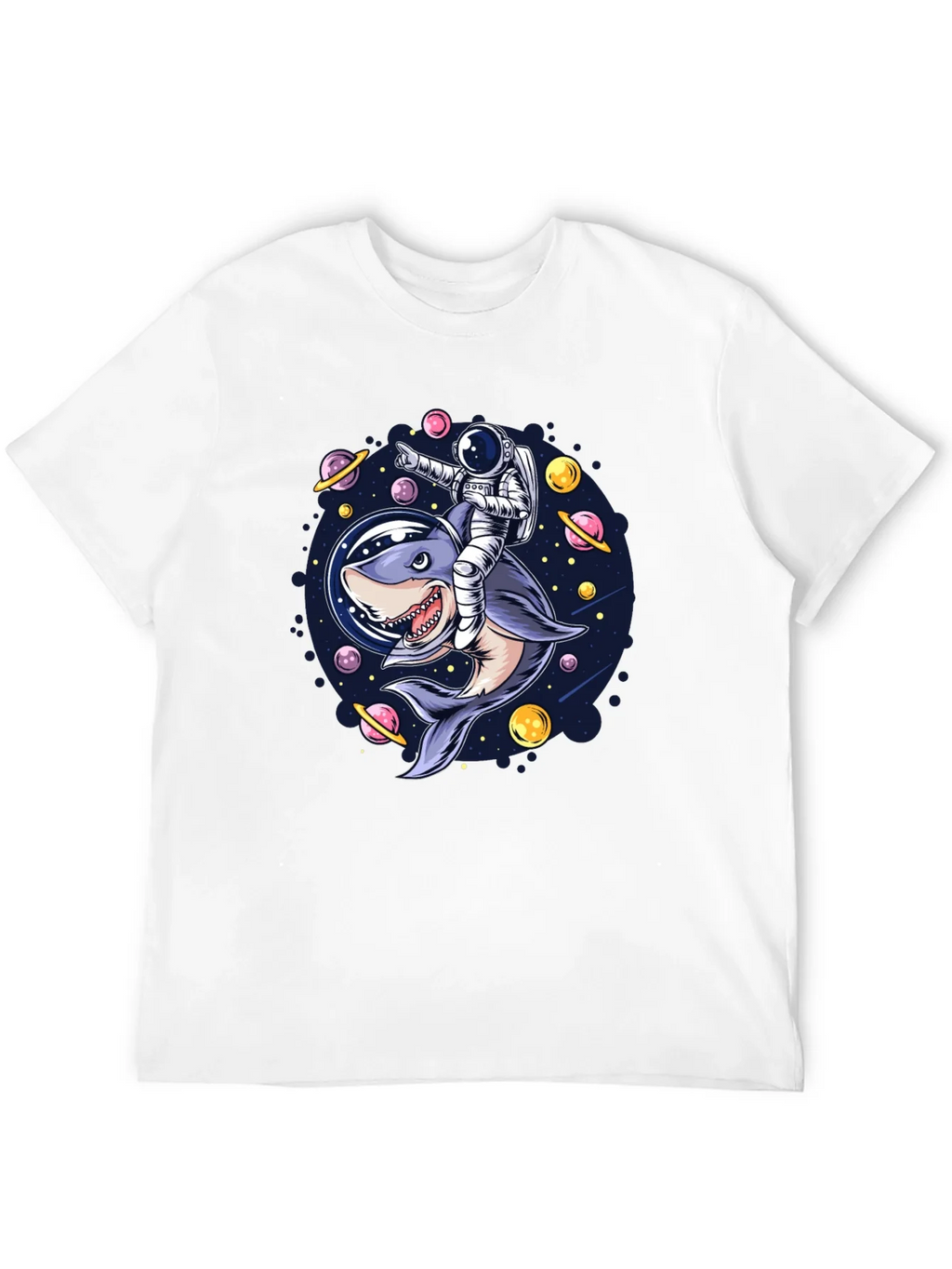 Astronaut Shark Rider Graphic Tee product image 11
