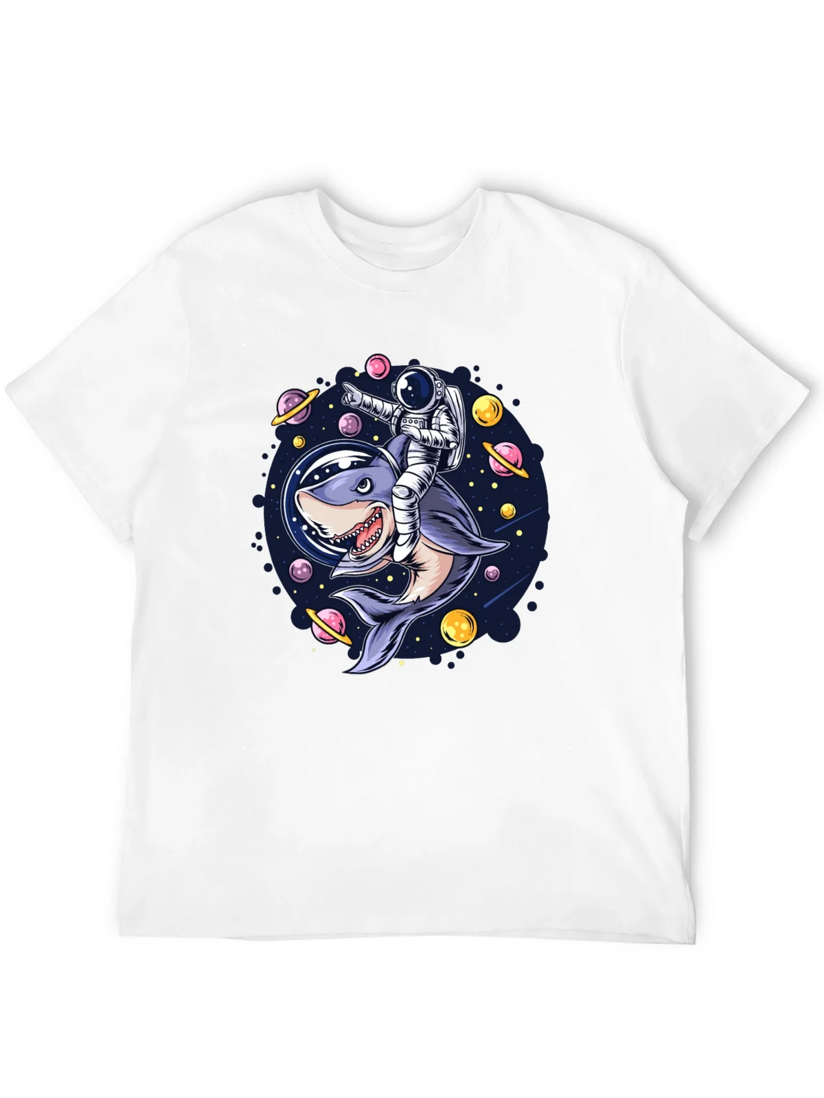 Astronaut Shark Rider Graphic Tee product image 11