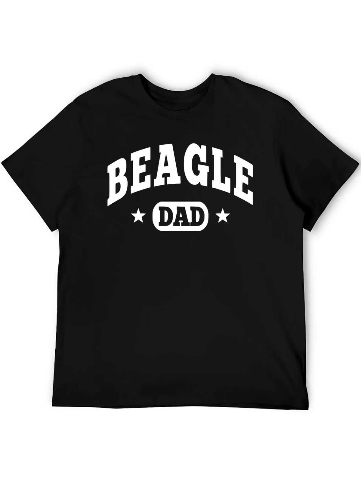 Beagle Dad T-Shirt - Black Cotton Tee product image 1