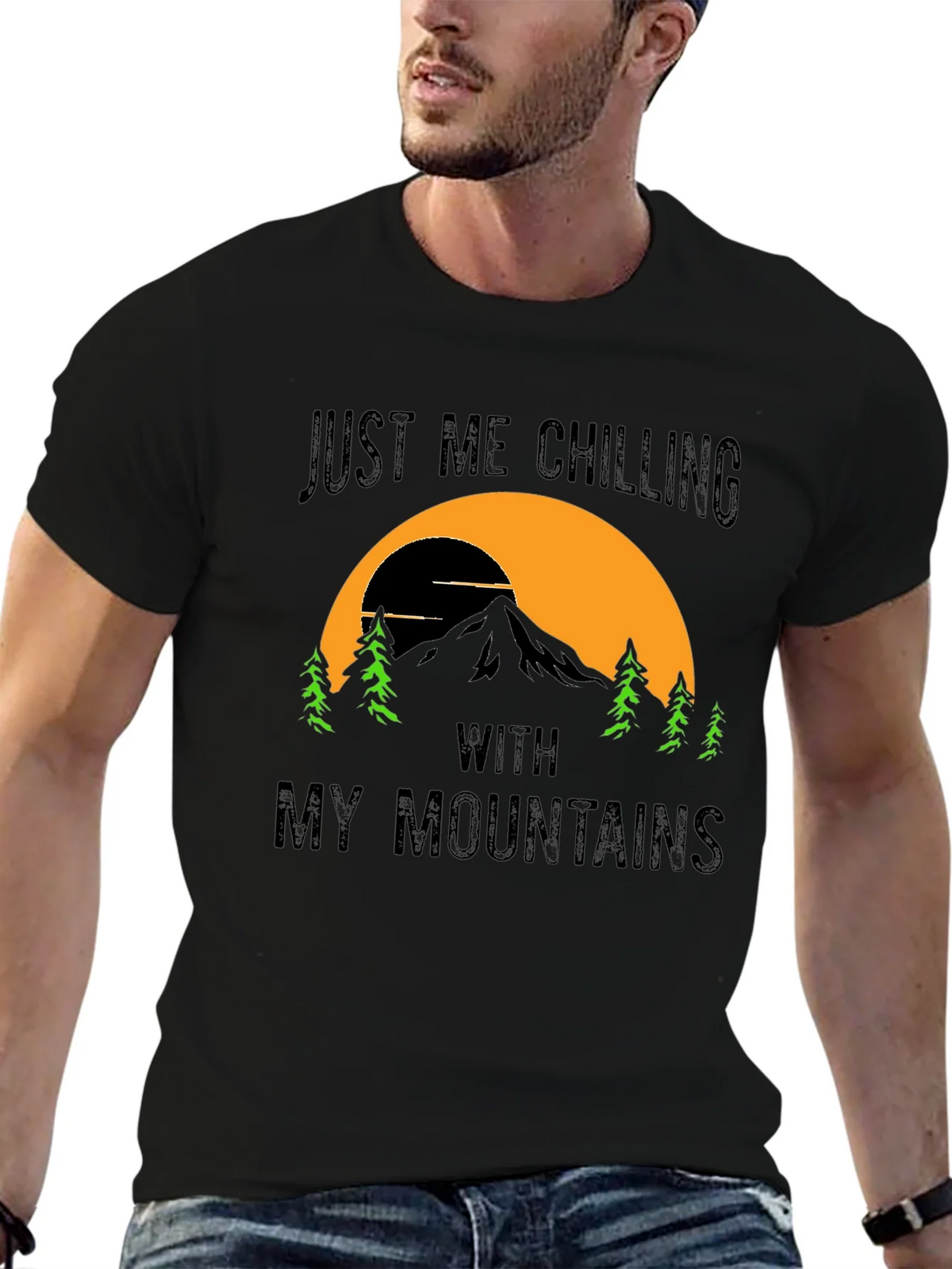 Chilling With My Mountains Graphic Tee product image 6