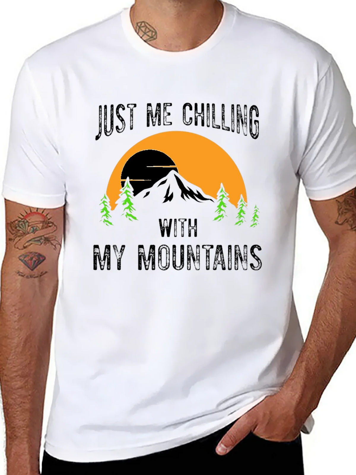 Chilling With My Mountains Graphic Tee product image 7