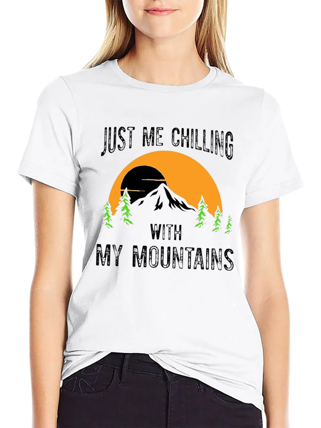 Chilling With My Mountains Graphic Tee product image 8