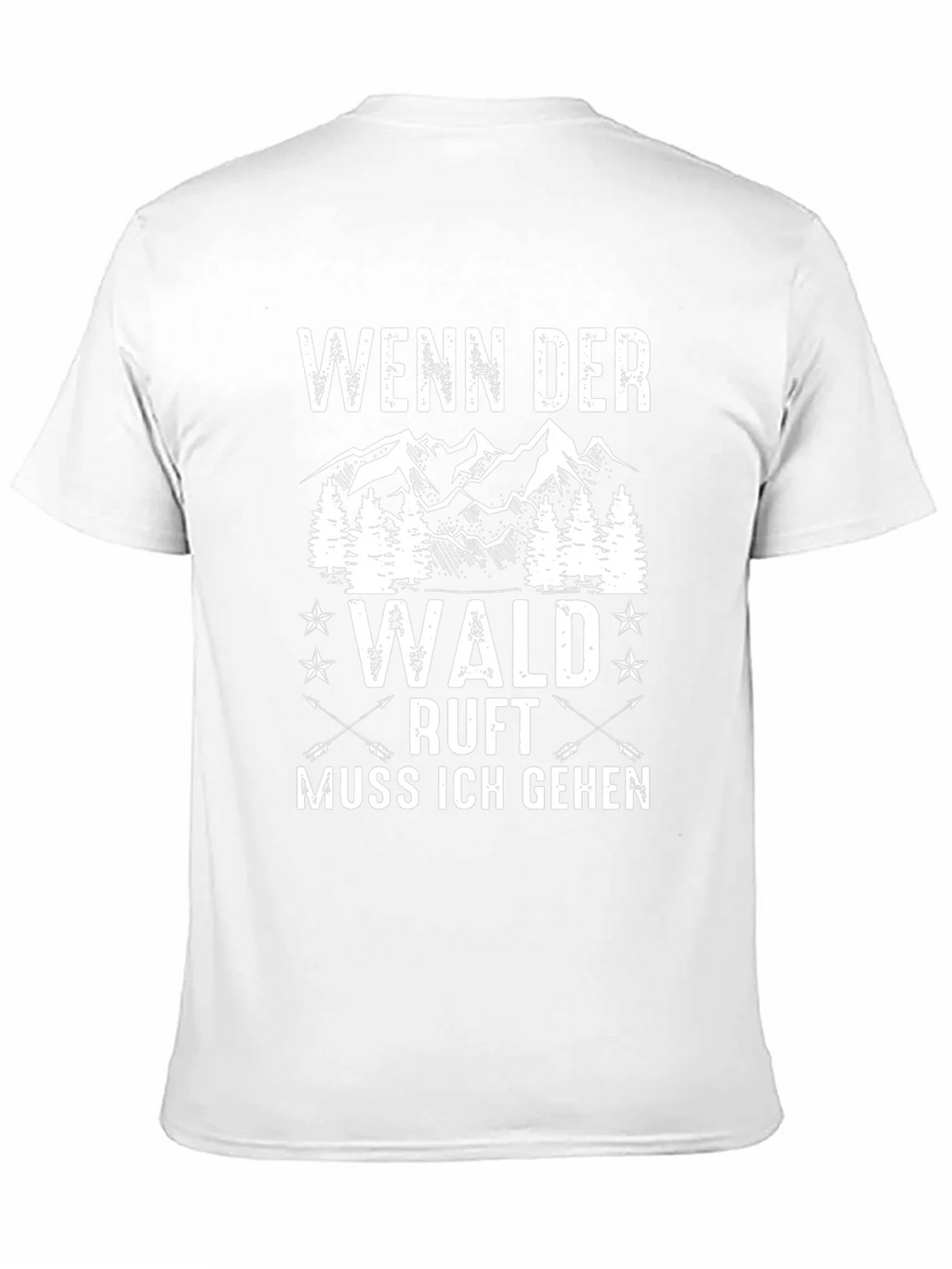 Wenn Der Wald Ruft Mens Black Graphic Tee product image 6