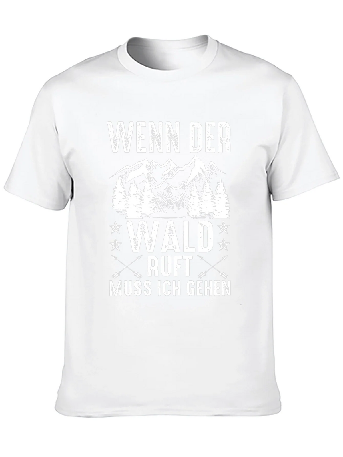 Wenn Der Wald Ruft Mens Black Graphic Tee product image 5