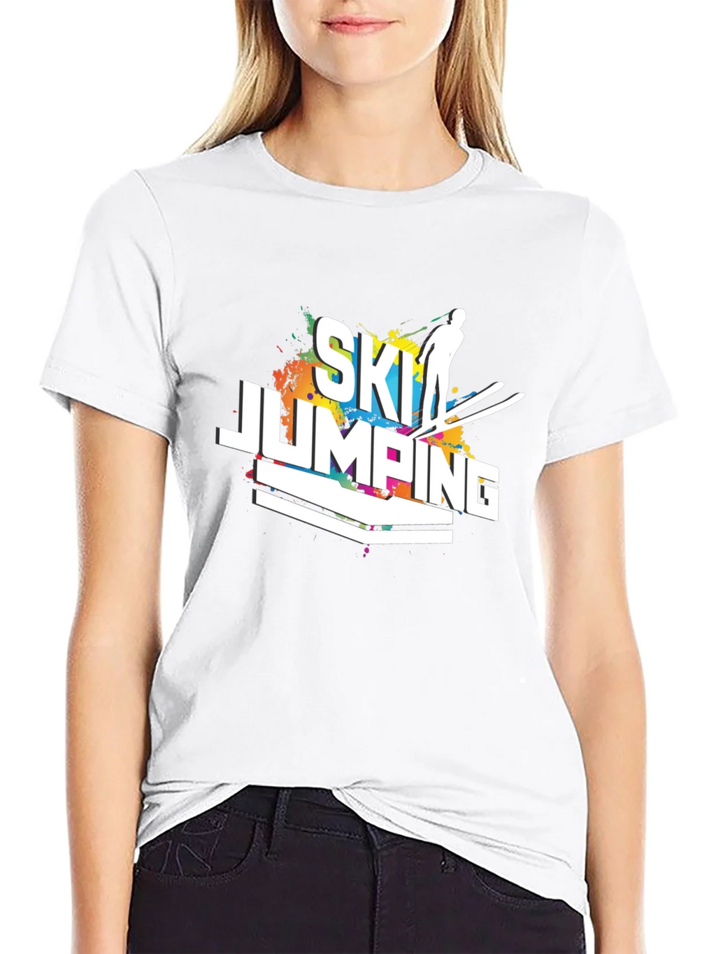 Ski Jumping Graphic Tee - Mens Black T-Shirt product image 8