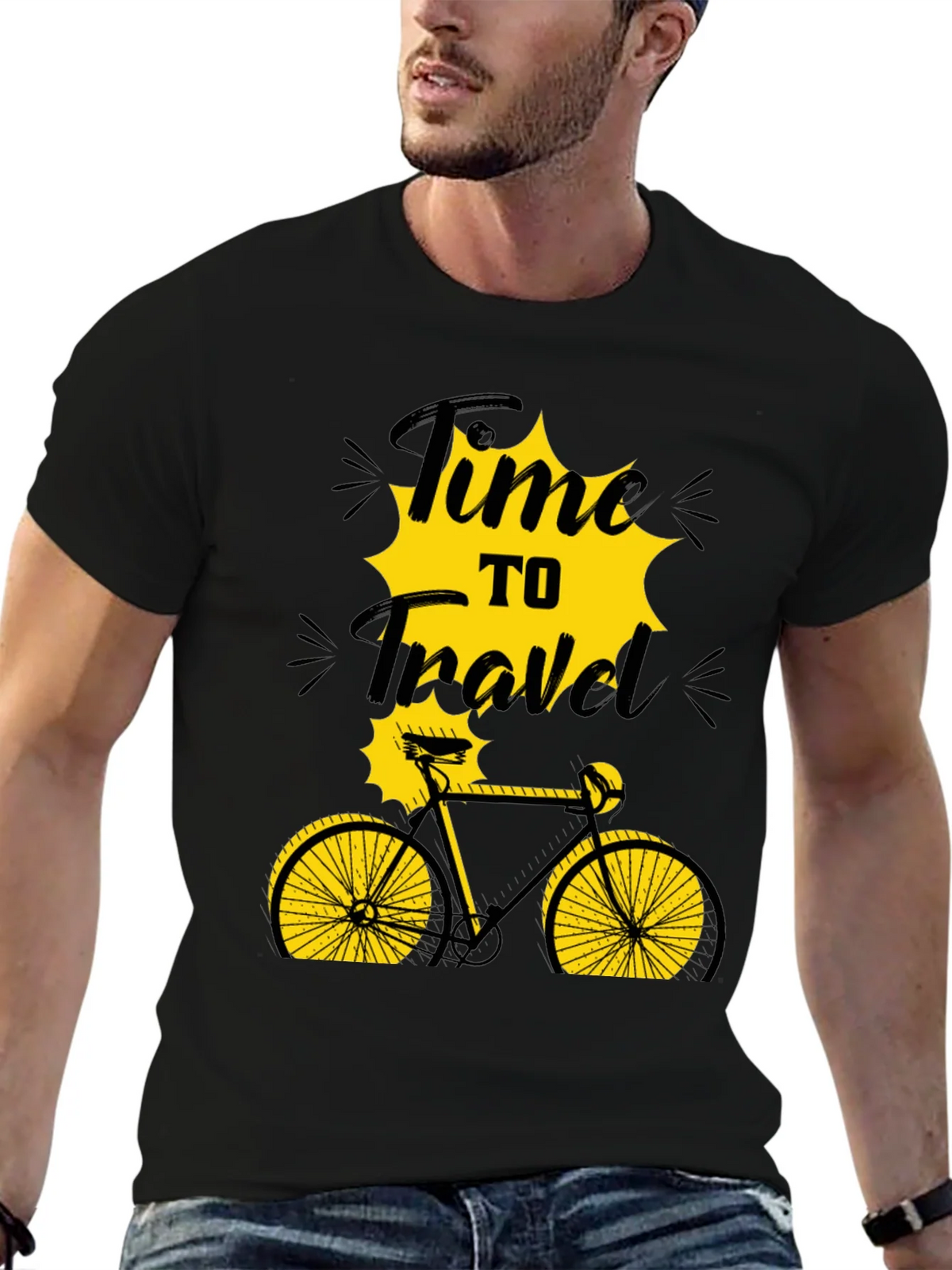 Time to Travel Bicycle Graphic Tee product image 6