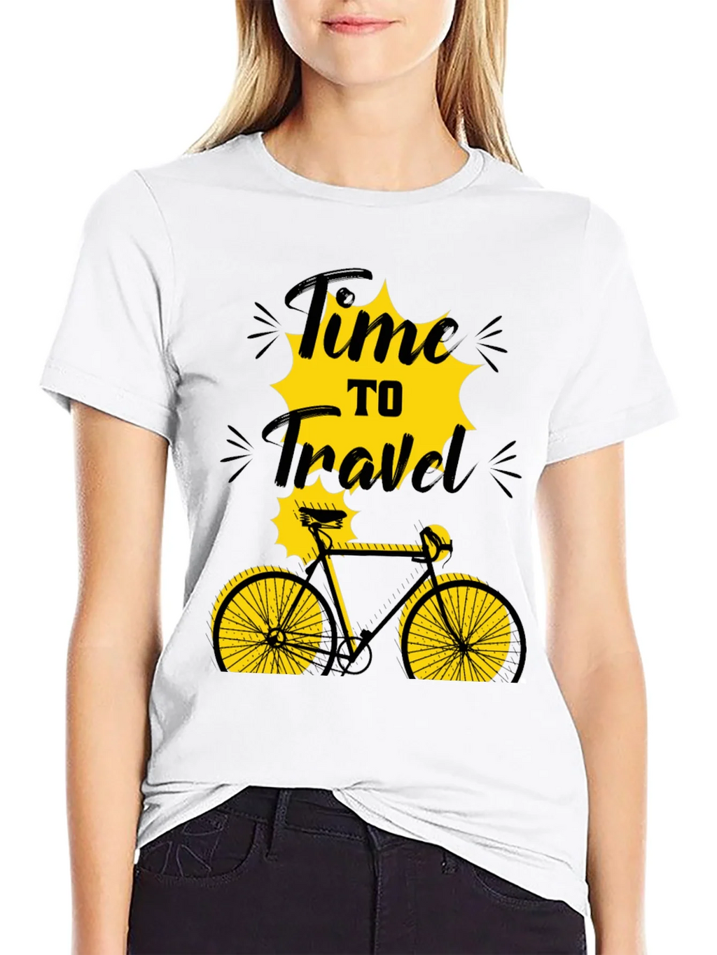 Time to Travel Bicycle Graphic Tee product image 8