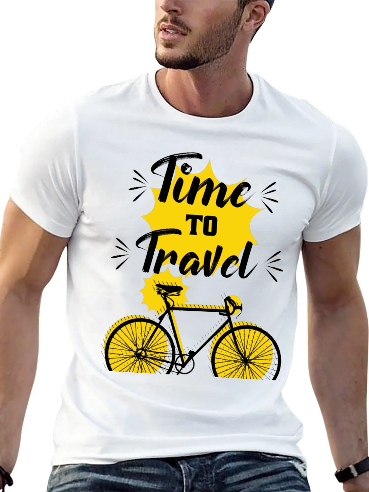 Time to Travel Bicycle Graphic Tee product image 12
