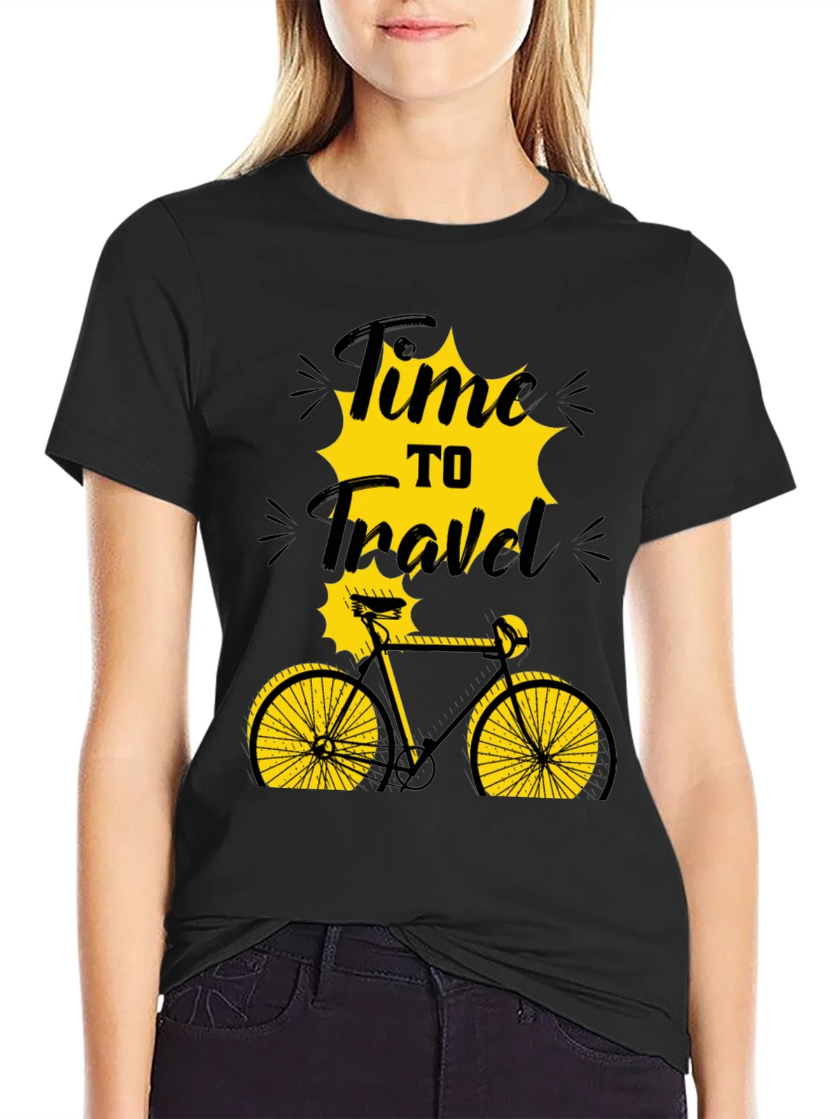 Time to Travel Bicycle Graphic Tee product image 2