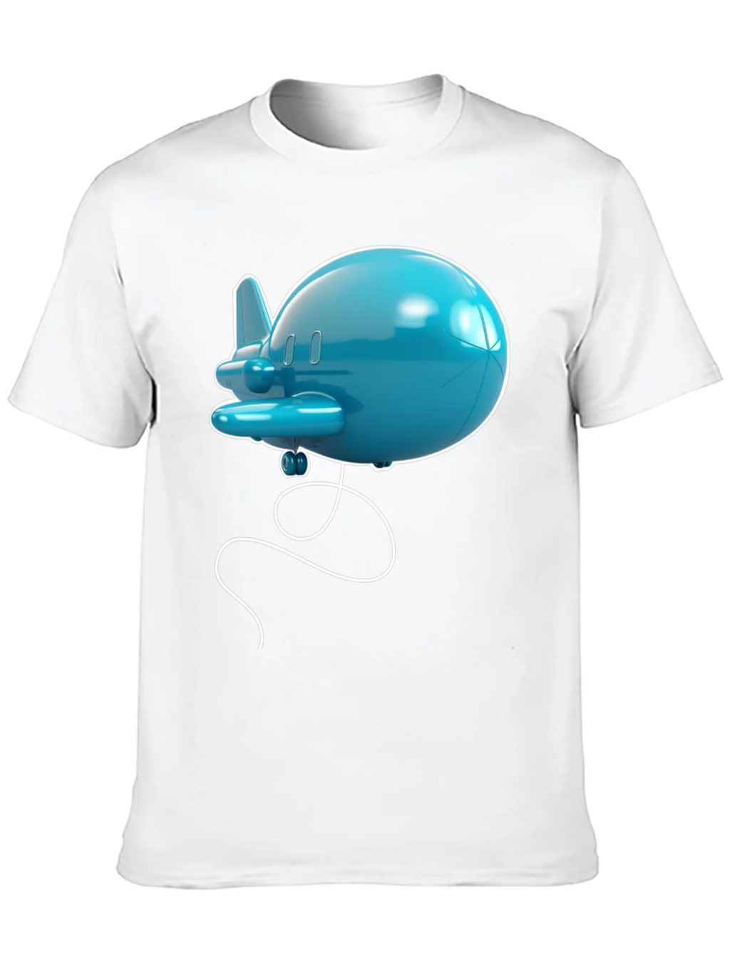 Cartoon Airplane Graphic Tee - Black T-Shirt product image 8