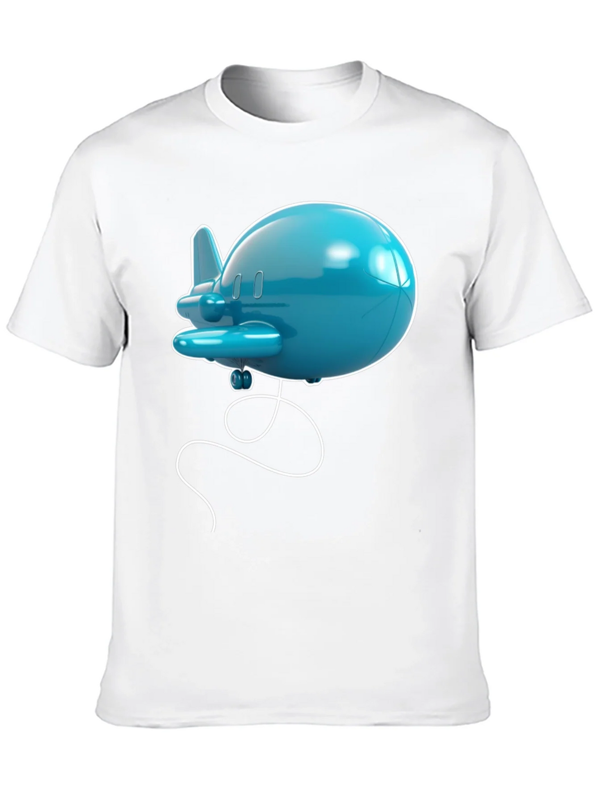 Cartoon Airplane Graphic Tee - Black T-Shirt product image 8